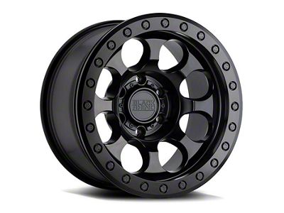Black Rhino Riot Matte Black 6-Lug Wheel; 17x9; 12mm Offset (23-25 Colorado)