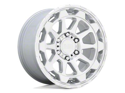 Black Rhino Rotor Gloss Silver with Mirror Cut Face 6-Lug Wheel; 17x8.5; 12mm Offset (15-22 Colorado)