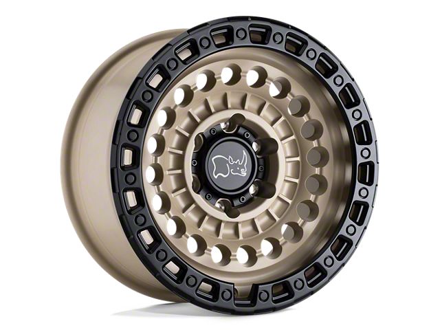 Black Rhino Sentinel Desert Sand with Black Ring 6-Lug Wheel; 17x8.5; -10mm Offset (15-22 Colorado)