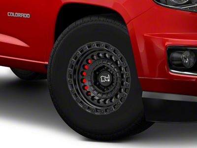 Black Rhino Sentinel Matte Black 6-Lug Wheel; 17x8.5; -10mm Offset (15-22 Colorado)
