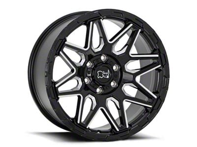 Black Rhino Shockwave Gloss Black Milled 6-Lug Wheel; 20x9.5; 12mm Offset (23-25 Canyon)