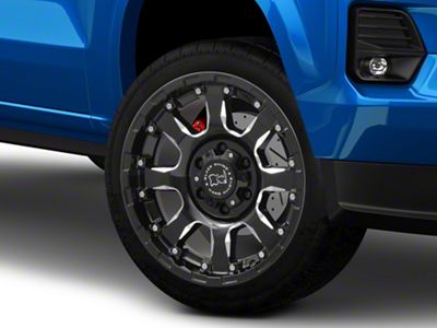 Black Rhino Sierra Gloss Black Milled 6-Lug Wheel; 22x10; -12mm Offset (23-26 Colorado)