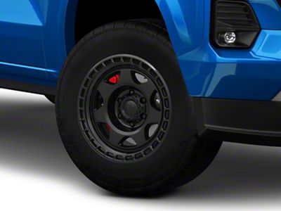 Black Rhino Voyager Matte Black 6-Lug Wheel; 17x8.5; 0mm Offset (23-25 Colorado)
