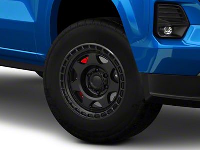 Black Rhino Voyager Matte Black 6-Lug Wheel; 17x8.5; -10mm Offset (23-25 Colorado)