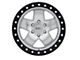 Black Rhino Crawler Beadlock Silver Mirror Machined 6-Lug Wheel; 17x8.5; 0mm Offset (14-18 Sierra 1500)