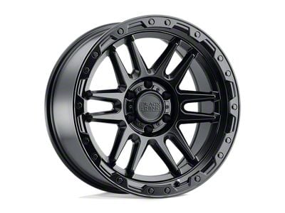 Black Rhino Apache Matte Black with Black Bolts 6-Lug Wheel; 17x8.5; 0mm Offset (97-04 Dakota)