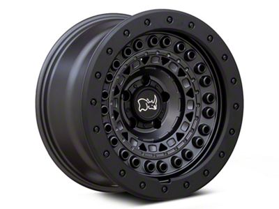 Black Rhino Barricade Gunblack with Black Rock Guard 5-Lug Wheel; 17x8.5; -18mm Offset (87-90 Dakota)