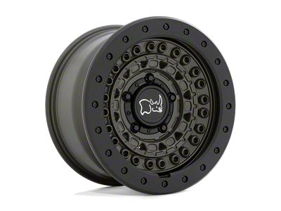 Black Rhino Barricade Olive Drab Green with Black Rock Guard 5-Lug Wheel; 17x8.5; -18mm Offset (87-90 Dakota)