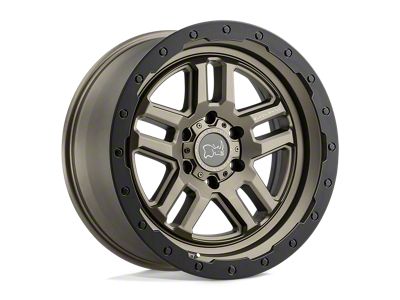 Black Rhino Barstow Matte Bronze with Matte Black Ring 5-Lug Wheel; 19x8; 30mm Offset (87-90 Dakota)