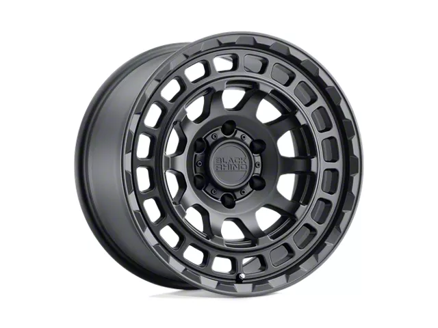 Black Rhino Chamber Matte Black 6-Lug Wheel; 16x8; 0mm Offset (97-04 Dakota)