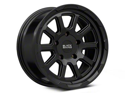 Black Rhino Chase Matte Black 5-Lug Wheel; 17x8; 10mm Offset (87-90 Dakota)