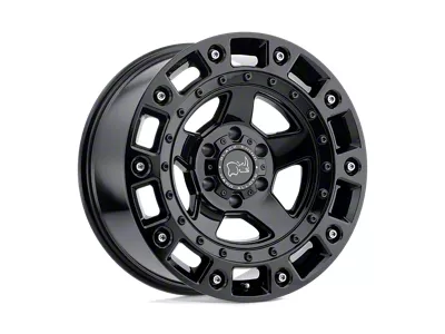 Black Rhino Cinco Gloss Black with Stainless Bolt 5-Lug Wheel; 20x9.5; 0mm Offset (05-11 Dakota)