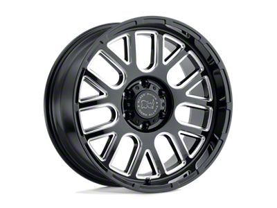 Black Rhino Pismo Gloss Black with Milled Spokes 5-Lug Wheel; 18x9.5; 0mm Offset (05-11 Dakota)