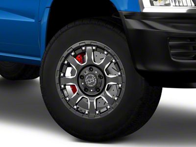Black Rhino Sierra Gloss Black Milled 5-Lug Wheel; 17x9; 0mm Offset (05-11 Dakota)