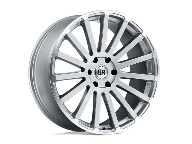 25mm Offset Rims Black Rhino Dakota Spear Silver with Mirror Cut Edge 5-Lug Wheel; 24x10 ...
