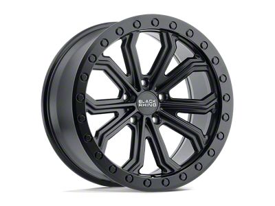 Black Rhino Trabuco Matte Black 5-Lug Wheel; 17x8; 30mm Offset (87-90 Dakota)