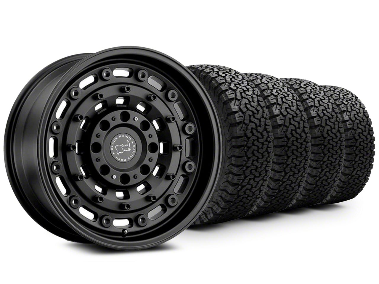 17×9.5 Black Rhino Arsenal & 33in BF Goodrich All-Terrain T/A KO Tire Package (15-20 F-150)