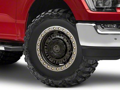 Black Rhino Abrams Gloss Gunblack with Machined Dark Tint 6-Lug Wheel; 17x8.5; -18mm Offset (21-25 F-150)