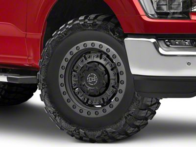 Black Rhino Abrams Textured Matte Gunmetal 6-Lug Wheel; 17x8.5; -18mm Offset (21-25 F-150)