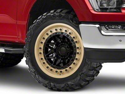 Black Rhino Alpha Matte Black with Sand Lip 6-Lug Wheel; 20x10; -18mm Offset (21-24 F-150)