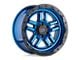 Black Rhino Barstow Dearborn Blue with Black Ring 6-Lug Wheel; 18x9.5; 12mm Offset (21-24 F-150)