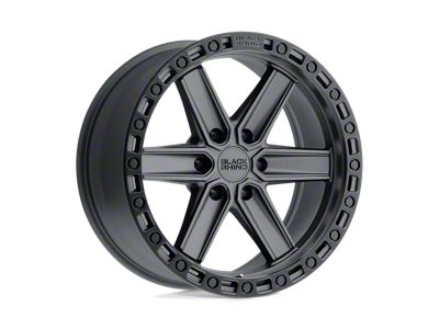 Black Rhino Henderson Gunblack with Black Ring 6-Lug Wheel; 20x9.5; 0mm Offset (21-25 F-150)