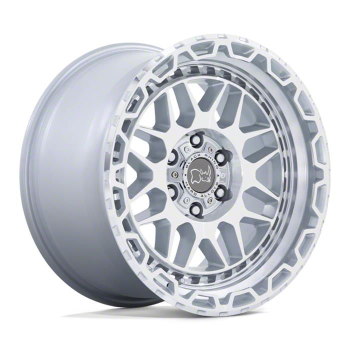 Black Rhino Holcomb Gloss Silver with Mirror Cut Face 6-Lug Wheel; 20×9.5; 12mm Offset (21-24 F-150)
