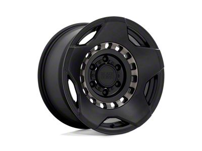 Black Rhino Muzzle Matte Black with Machined Tinted Ring 6-Lug Wheel; 17x9; 0mm Offset (21-25 F-150)