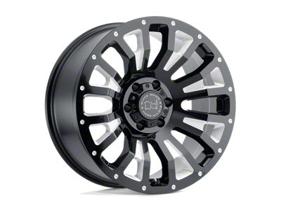Black Rhino Pinatubo Gloss Black Milled 6-Lug Wheel; 20x9.5; 6mm Offset (21-26 F-150)