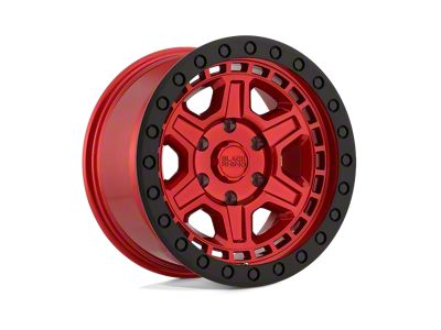 Black Rhino Reno Candy Red with Black Ring and Bolts 6-Lug Wheel; 17x9; 0mm Offset (21-24 F-150)