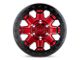 Black Rhino Rift Beadlock Candy Red with Black Ring 6-Lug Wheel; 17x8.5; 0mm Offset (21-24 F-150)