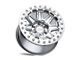 Black Rhino Rift Beadlock Silver with Mirror Face and Machined Ring 6-Lug Wheel; 17x8.5; 0mm Offset (21-24 F-150)