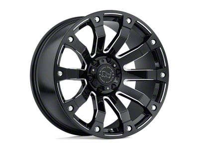 Black Rhino Selkirk Gloss Black Milled 6-Lug Wheel; 17x9; 12mm Offset (21-25 F-150)
