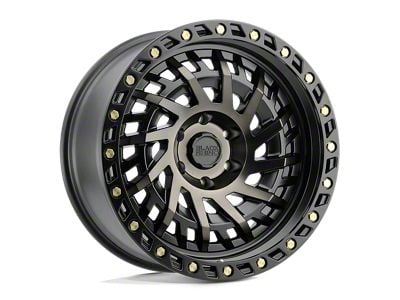 Black Rhino Shredder Matte Black with Machined Dark Tint 6-Lug Wheel; 17x9; 0mm Offset (21-25 F-150)