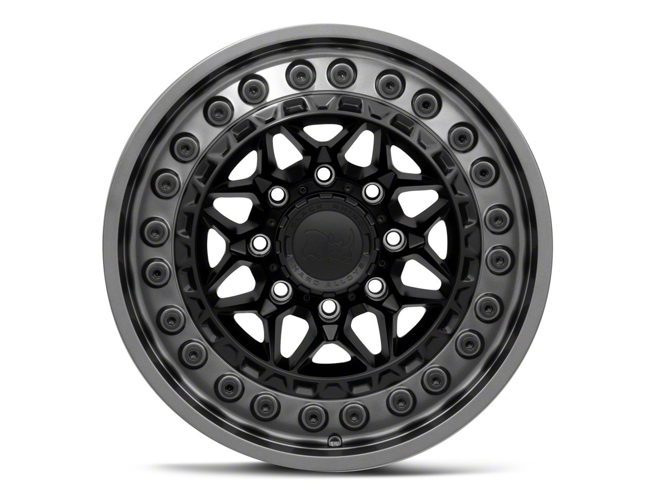 Black Rhino F-250 Super Duty Alpha Matte Black with Gunmetal