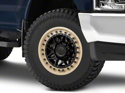 Black Rhino Alpha Matte Black with Sand Lip 8-Lug Wheel; 18x9; 0mm Offset (17-22 F-250 Super Duty)