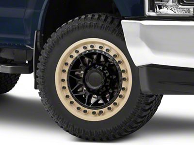 Black Rhino Alpha Matte Black with Sand Lip 8-Lug Wheel; 20x10; -18mm Offset (17-22 F-250 Super Duty)