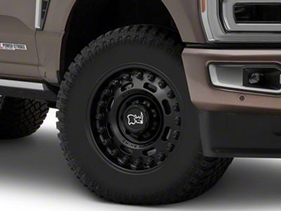 Black Rhino Axle Matte Black 8-Lug Wheel; 18x9.5; -18mm Offset (23-25 F-250 Super Duty)