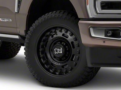 Black Rhino Axle Matte Black 8-Lug Wheel; 20x9.5; -18mm Offset (23-25 F-250 Super Duty)