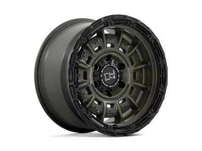 Black Rhino Legion Olive Drab Green with Black Lip 8-Lug Wheel; 20x10; -18mm Offset (17-22 F-250 Super Duty)