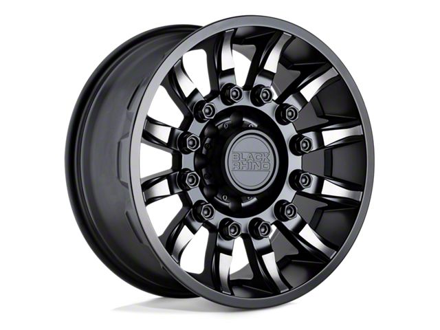 Black Rhino Mission Matte Black with Machined Tinted Spokes 8-Lug Wheel; 20x11.5; -44mm Offset (23-24 F-350 Super Duty SRW)