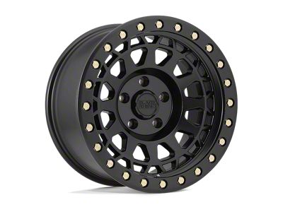 Black Rhino Primm Matte Black with Brass Bolts 8-Lug Wheel; 17x9; 0mm Offset (23-25 F-350 Super Duty SRW)
