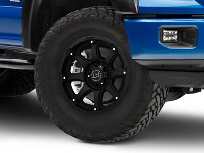 Black Rhino Glamis Matte Black 6-Lug Wheel; 18x9; 12mm Offset (15-20 F-150)