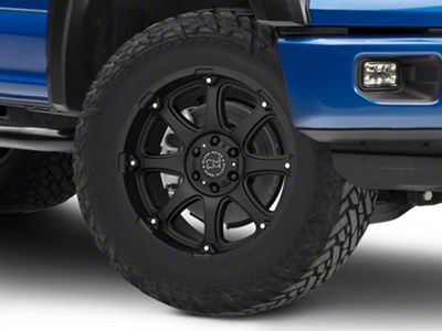 Black Rhino Glamis Matte Black 6-Lug Wheel; 20x9; 12mm Offset (15-20 F-150)