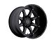 Black Rhino Glamis Matte Black 6-Lug Wheel; 22x14; -74mm Offset (14-18 Sierra 1500)