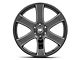 Black Rhino Haka Gloss Black Milled 6-Lug Wheel; 22x9.5; 25mm Offset (14-18 Silverado 1500)