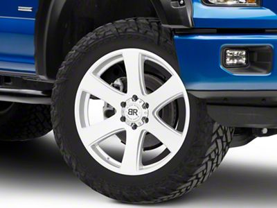 Black Rhino Haka Silver Machined 6-Lug Wheel; 22x9.5; 30mm Offset (15-20 F-150)