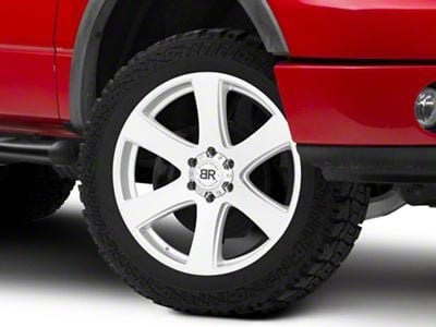 Black Rhino Haka Silver Machined 6-Lug Wheel; 22x9.5; 30mm Offset (04-08 F-150)