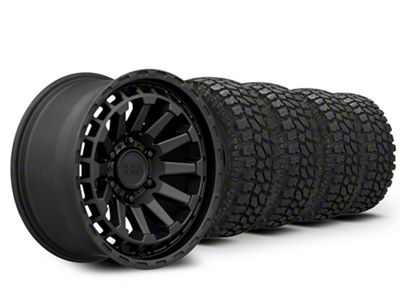 18x9.5 Black Rhino Raid & 33in Mudclaw Mud-Terrain Comp MTX Tire Package (15-20 F-150)