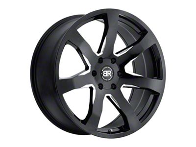 Black Rhino Mozambique Gloss Black Milled 6-Lug Wheel; 20x8.5; 30mm Offset (15-20 F-150)